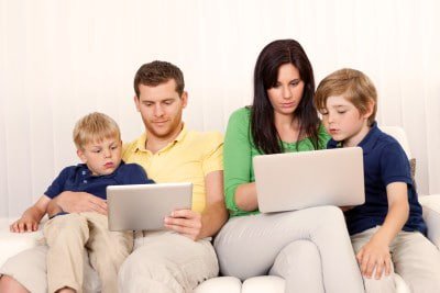 Family laptop wireless radiation protection